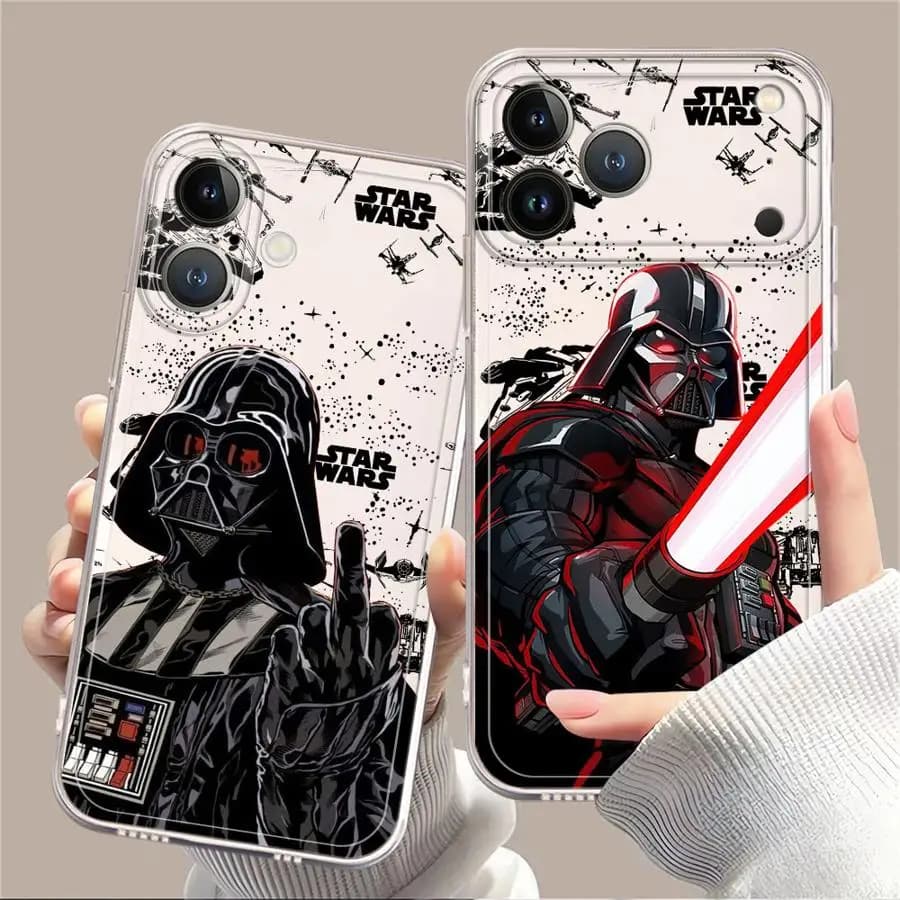 S-Stars Wars Cool Case for iPhone 17 Pro Max 14 Plus 11 XS Max XR 16 15 7 8 12 Mini Air 13 Pro Soft Phone Cover
