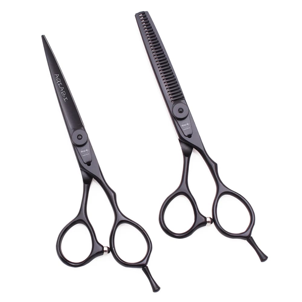 Professional Hairdressing Scissors 5.5" AQIABI Barber Scissors Stainless Thinning Shears Barber Shop Hair Cutting Scissors A9015