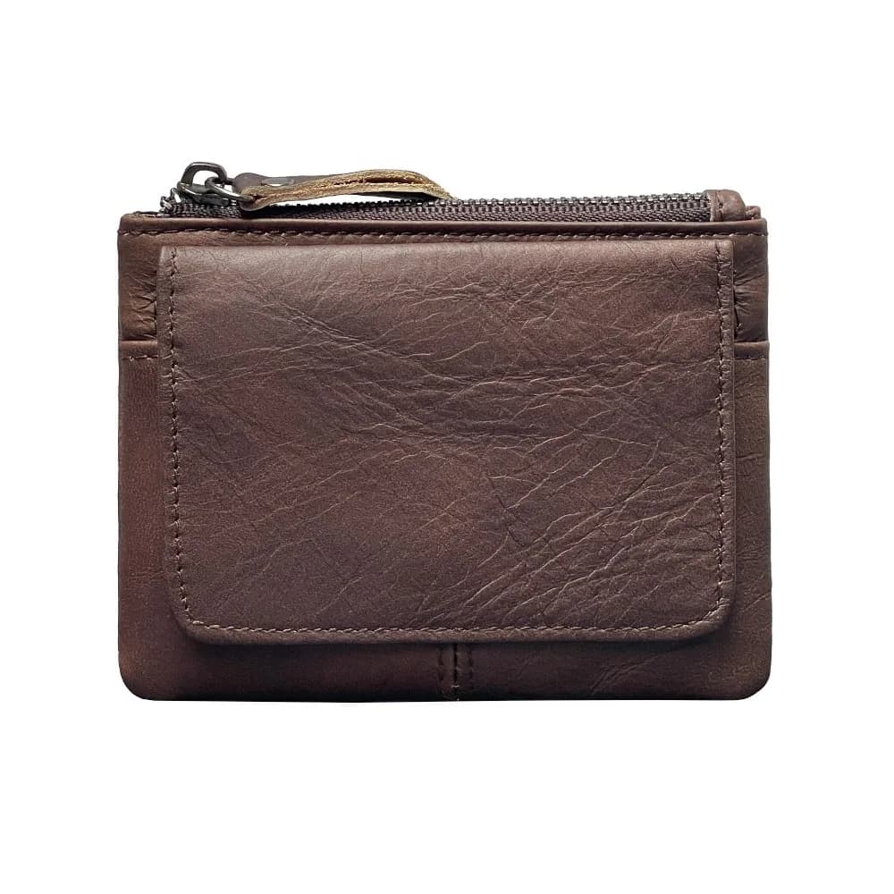 Minimalist Short RFID Wallet Mini Multi Card Seat Storage Bag Real Leather Slim Card Holder Men