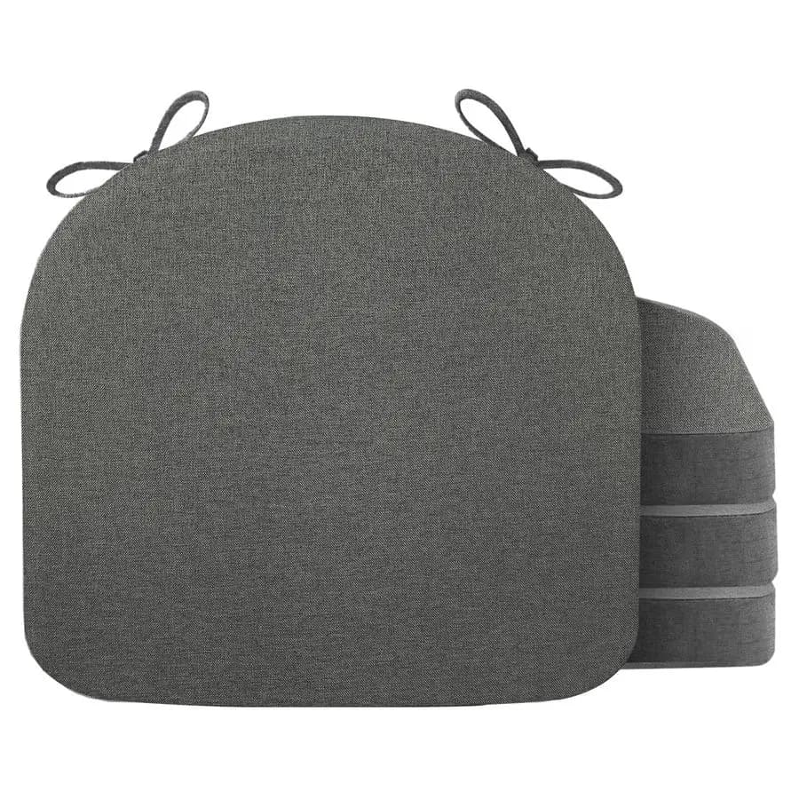 Dining chairs cushions, set of 4, memory foam cushions to alleviate sedentary discomfort in the office or in the home.