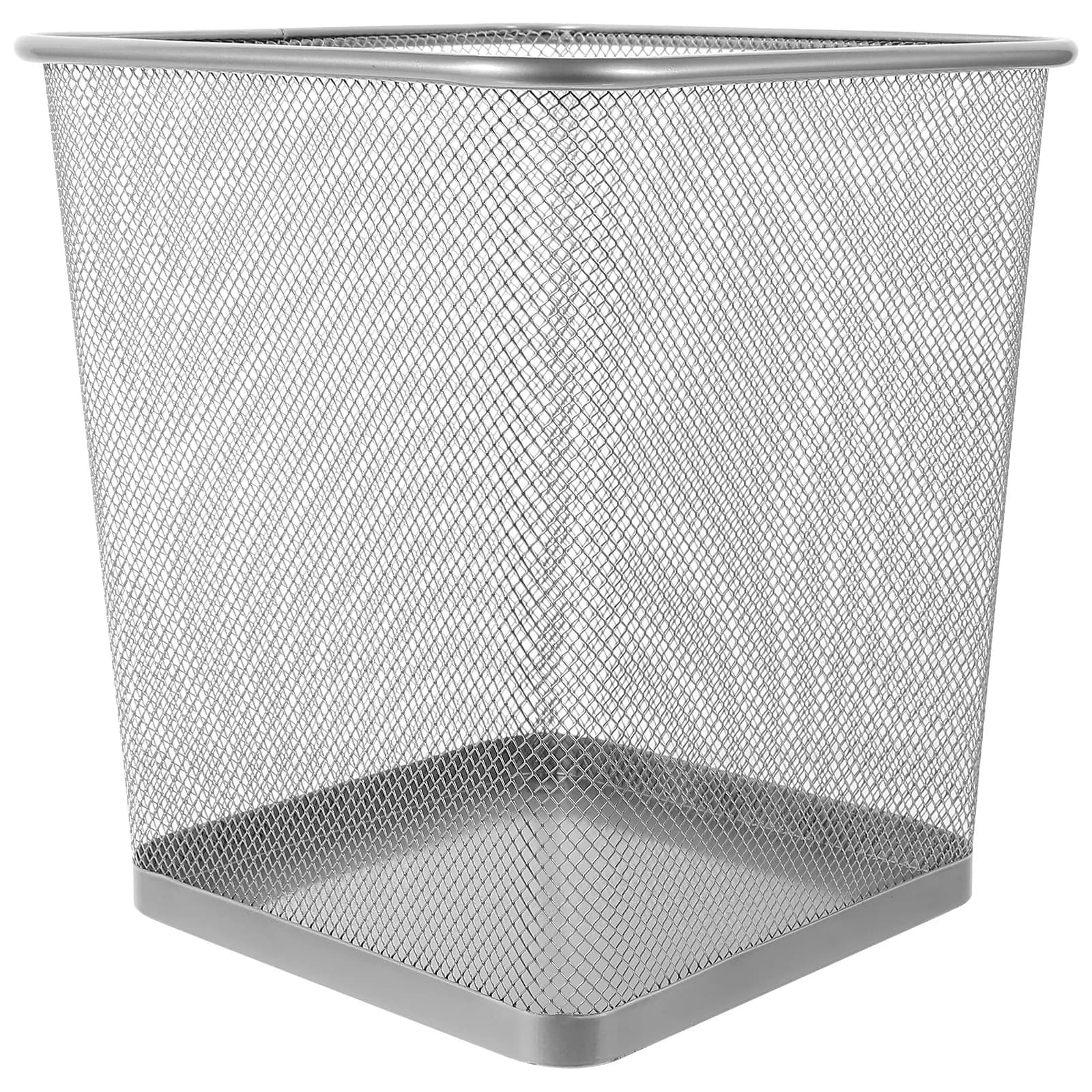 Cestino per Rifiuti in Rete Metallica Cava, Contenitore Ventilato per Interni, Bidone Riciclabile per Cucina