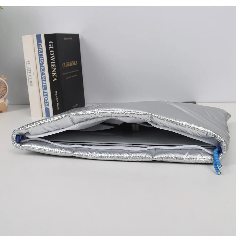 Borsa per Laptop in Cotone Imbottito Impermeabile e Antiurto con Tracolla, Custodia Morbida per Tablet per MacBook/Lenovo/Huawei