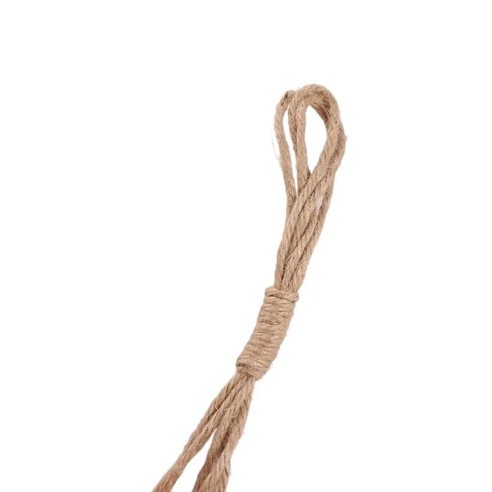 Durable Hat Shaped Macrame Flower Pot Hanging Basket Sturdy Hand Woven Hanging Planter Hemp Rope Plant Hanger Wedding