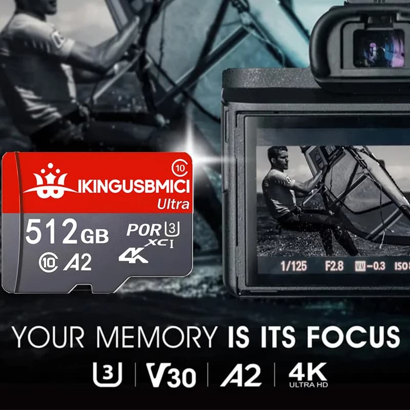 Uhs-i Flash Card Original Flash 32/64/128/256/512gb Memory for Phone Sd Premium Fast Quality High Quality Class 10 Reliable U3