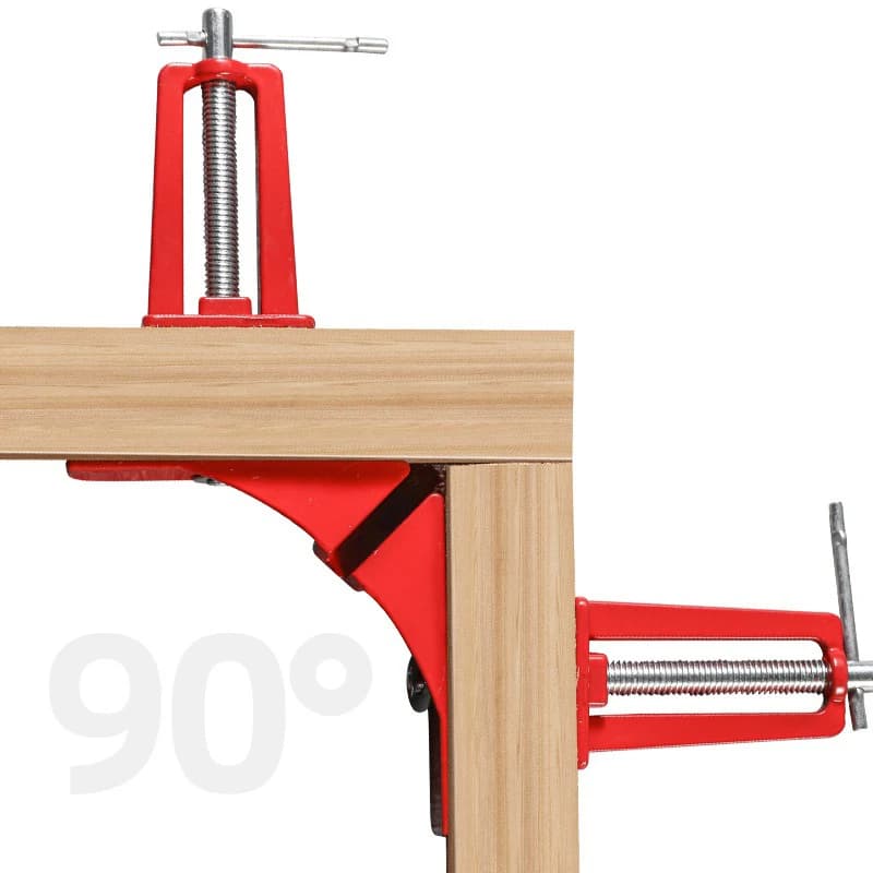 Straight angle clamp, 90-degree angle clamp, frame support, glass support, hand tools for woodworking