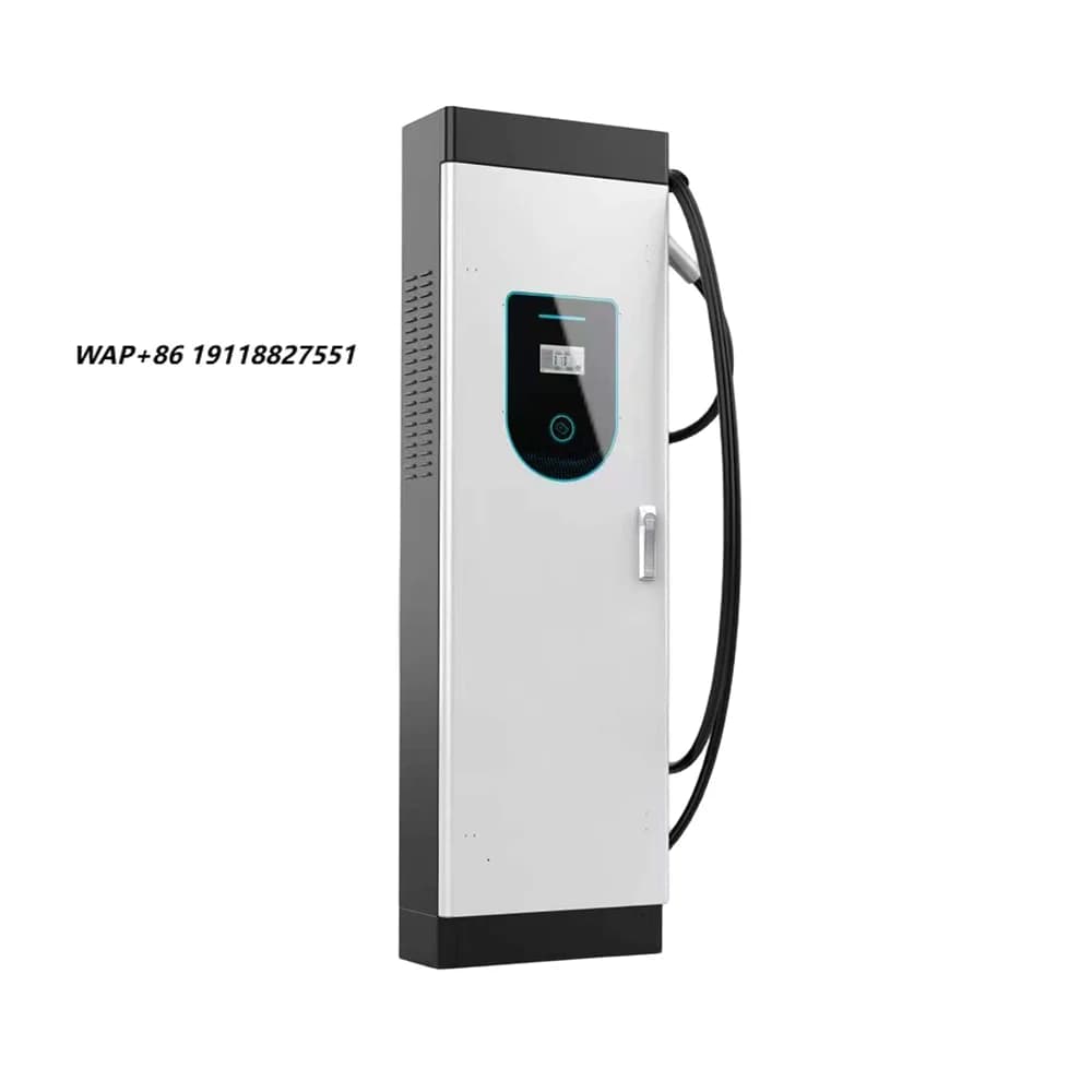 Nuova Stazione di Ricarica Rapida DC da Pavimento 40KW CCS2 con Cavo da 5 Metri, IP54, OCPP1.6, RFID, Caricatore per Auto Elettriche con Display da 4,3 Pollici