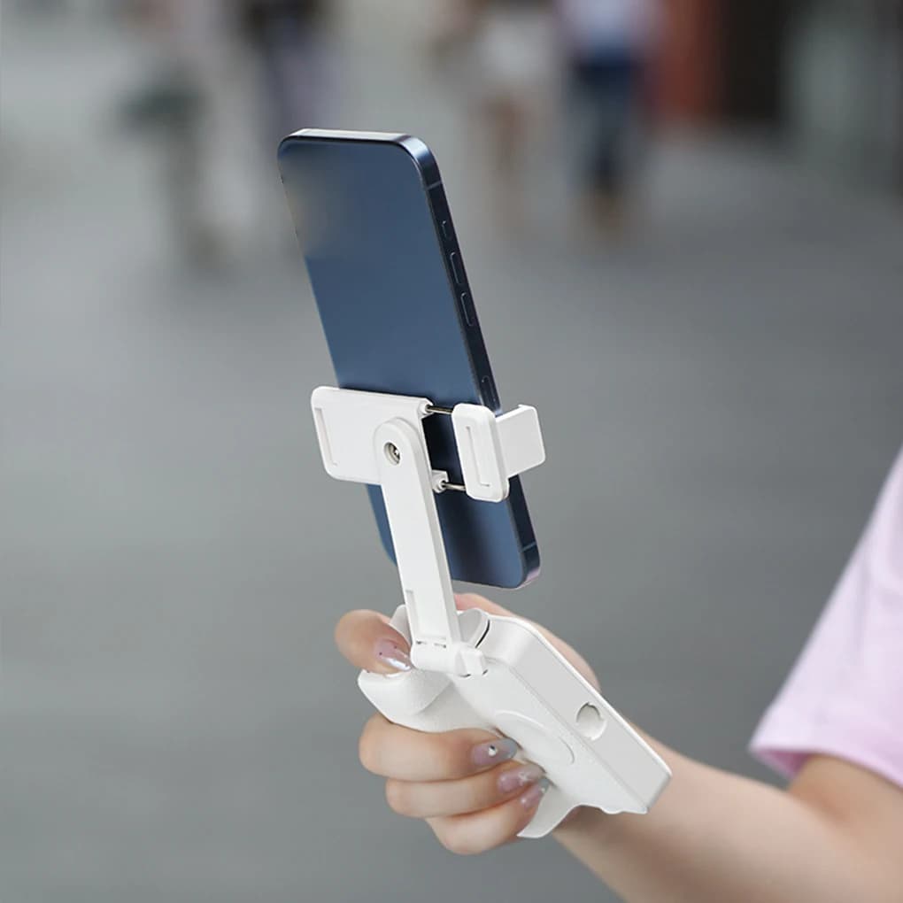 Selfie Stick portatile pieghevole con 360 ° Supporto per telefono girevole, telecomando wireless e riprese con un solo pulsante per vlogging/live streaming