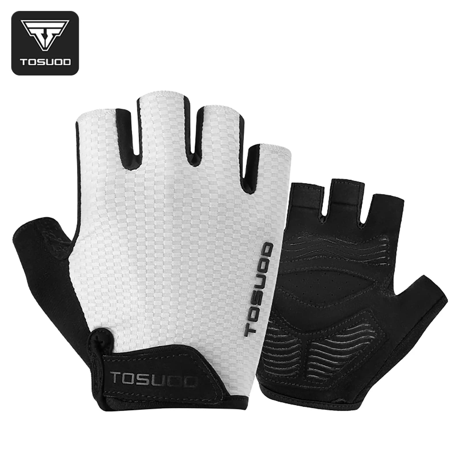 TOSUOD Bike Gloves Half Finger Summer Breathable Anti-slip SBR Pad Shockproof MTB Road Bicycle Gloves Cycling Shorts Gloves