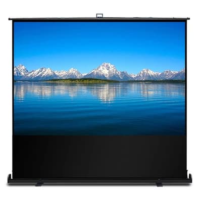 XJK Home Cinema Tensione elettrica Schermo da pavimento da 100 "per proiettore laser Ust Alr Schermo da pavimento motorizzato Alr Ust 120