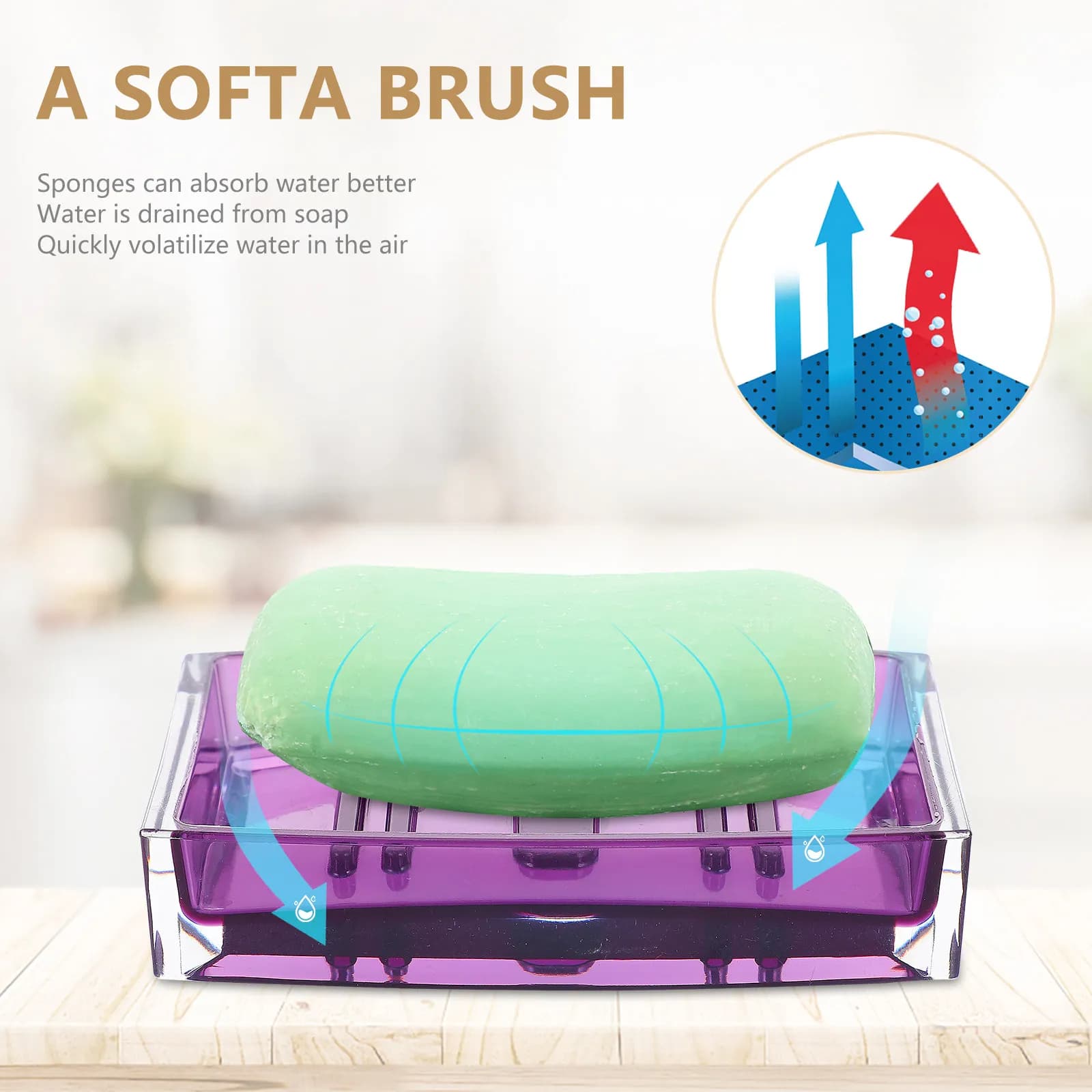 Set di Accessori per Bagno, Robusto Kit da 4 Pezzi: Portaspazzolino, Portasapone, Dispenser Sapone, Bicchiere per Collutorio, per Famiglia