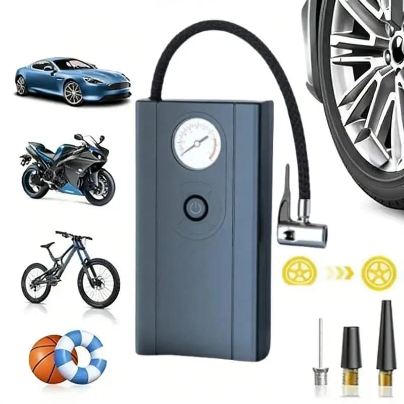 ST-9622 Cordless Tire Inflator Pointer Digital Display DC12V Portable Air Pump for Off-road Bike Camping Trip Use
