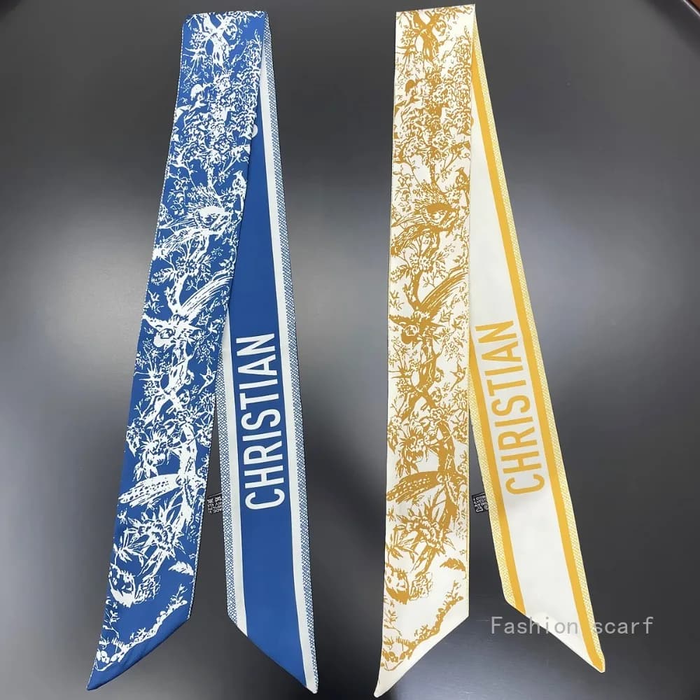 Tarocchi Nuove piante e fiori versatili Borsa per imbottiture da donna Nastro Streamer Piccola sciarpa Sciarpa di seta all'ingrosso