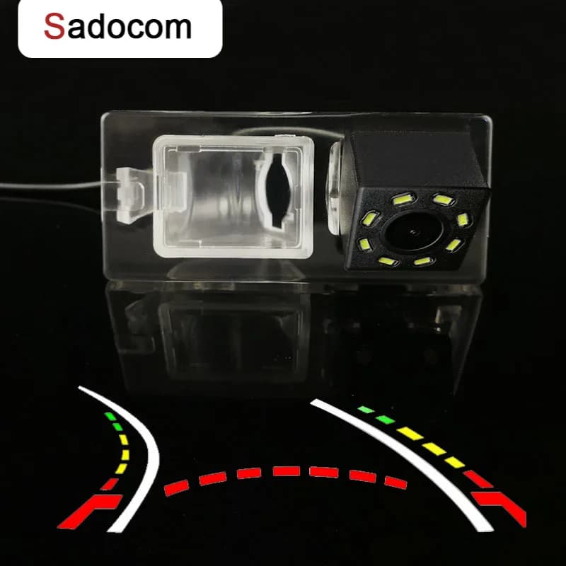 For Fiat Freemont 2009~2014 HD Wireless Car CCD Rear Camera Fisheye 8 12 led dynamic Night Vision bracket waterproof parking
