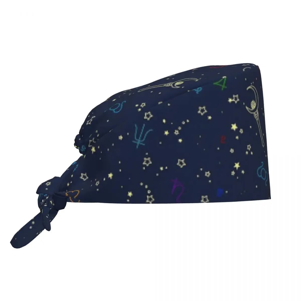 Modello lunare Scrubs Cap Classico Usagi Tsukino Bellezza Pet Veterinario Berretti chirurgici Uomo Donna Pet Toelettatura Infermieristica Cappelli da lavoro Berretto