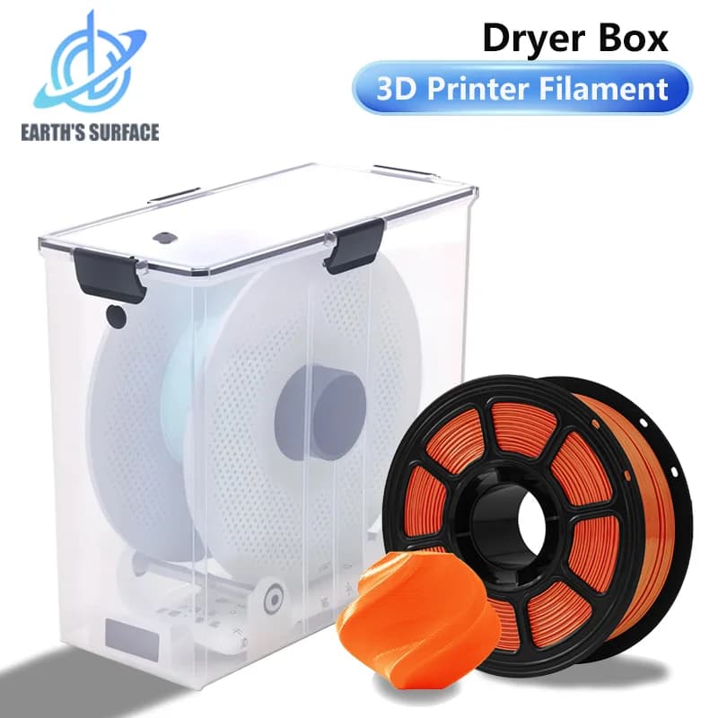Upgrade 3D Filament Dryer Box Real-Time Monitoring Moisture Resistant Sealed Drying Box With Tube Bracket For PLA ABS PETG 3D Pr
