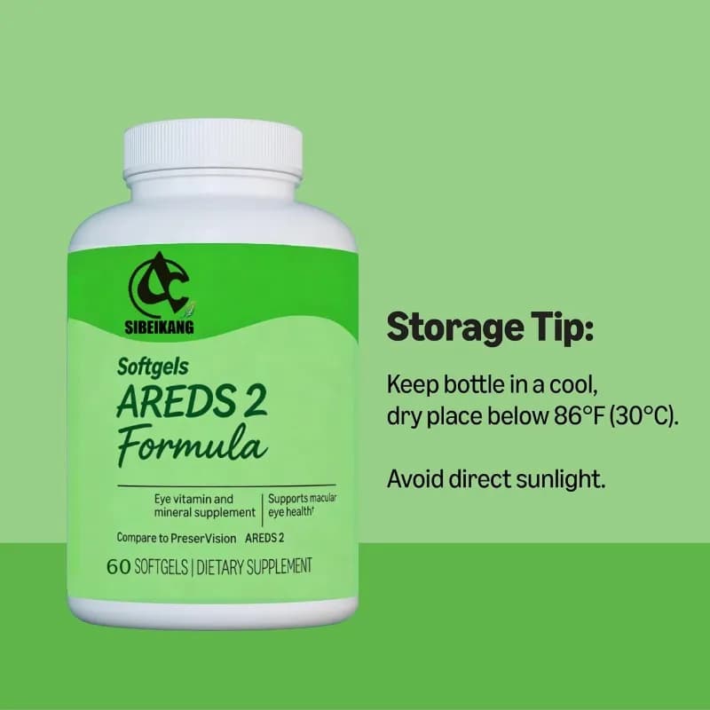 Integratori di vitamine e minerali per gli occhi, formula AREDS 2 con luteina e zeaxantina, 60 capsule molli