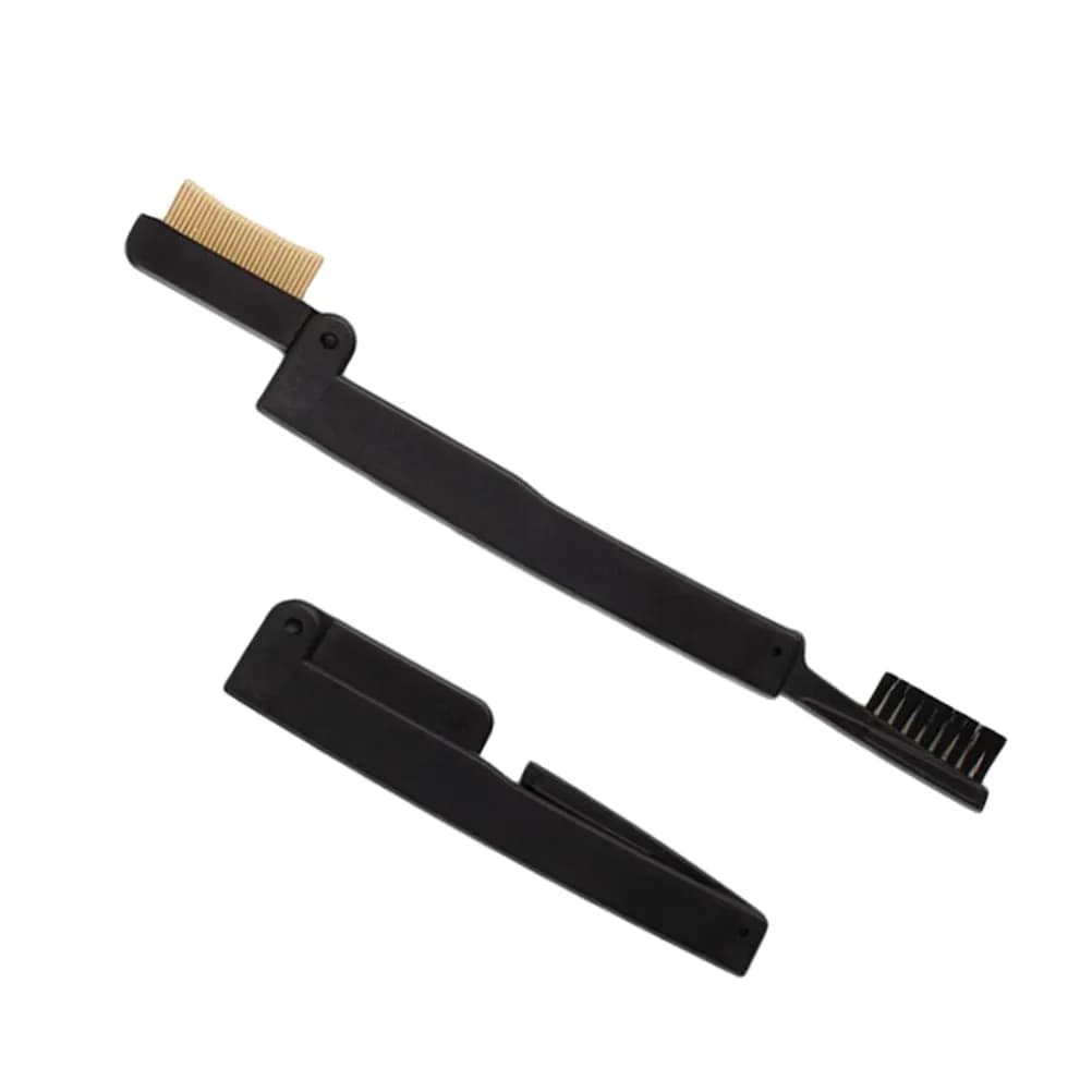 Foldable Eyebrow and Eyebrow Brush, Double Use Portable Makeup Tool to Separate Eyelashes After Mascara Application