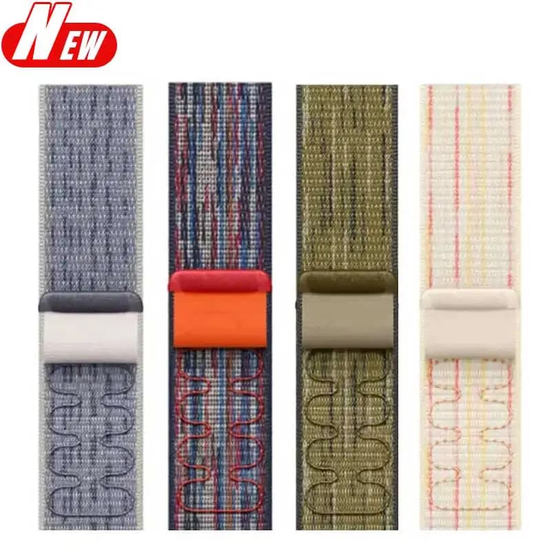 Cinturino sportivo in nylon per cinturino Apple Watch Bracciale ad anello da 49 mm iWatch S10 9 8 7 6 5 4 3 se2 Ultra 2 3 46mm 45mm 44mm 41mm 42mm cinturini