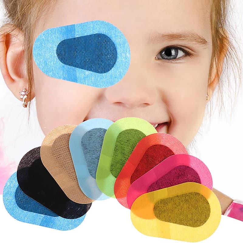 Benda adesiva per gli occhi carina benda per bambini ragazze ragazzi monouso medico Sterile Eye Pad per ambliopia occhio pigro proteggere la vista