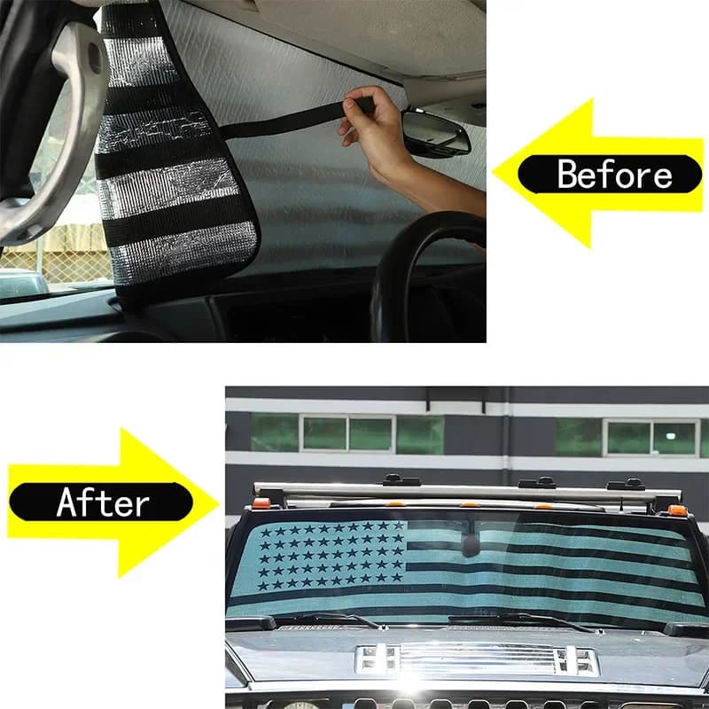 Per il 2003-2007 Hummer H2 Parabrezza Auto Parabrezza Parasole Coperture Parabrezza Anteriore Visiere Auto Trim Protezione Accessori