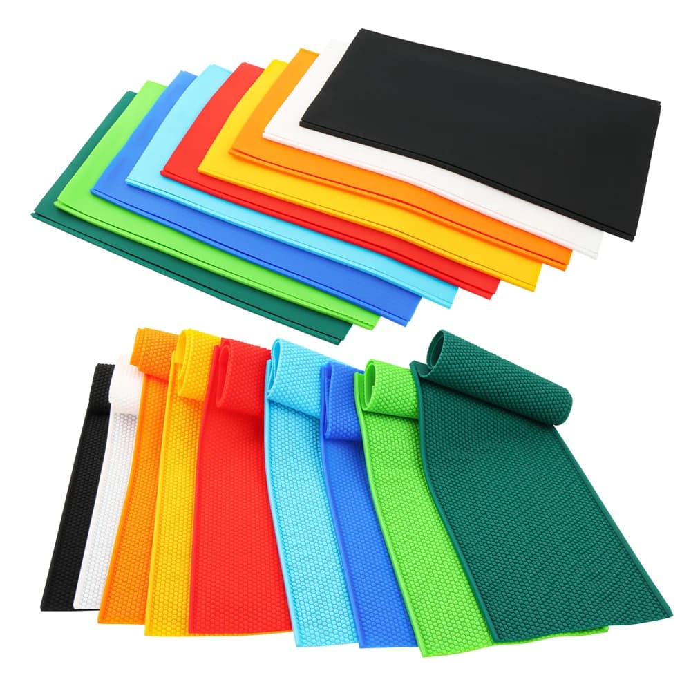 2 pz Apicoltura Silicone Cera D'api Stampo A Nido D'ape Cera Flessibile Per La Macchina Fondazione Lenzuola Presse Goffratura Cera Per Api Apicoltore