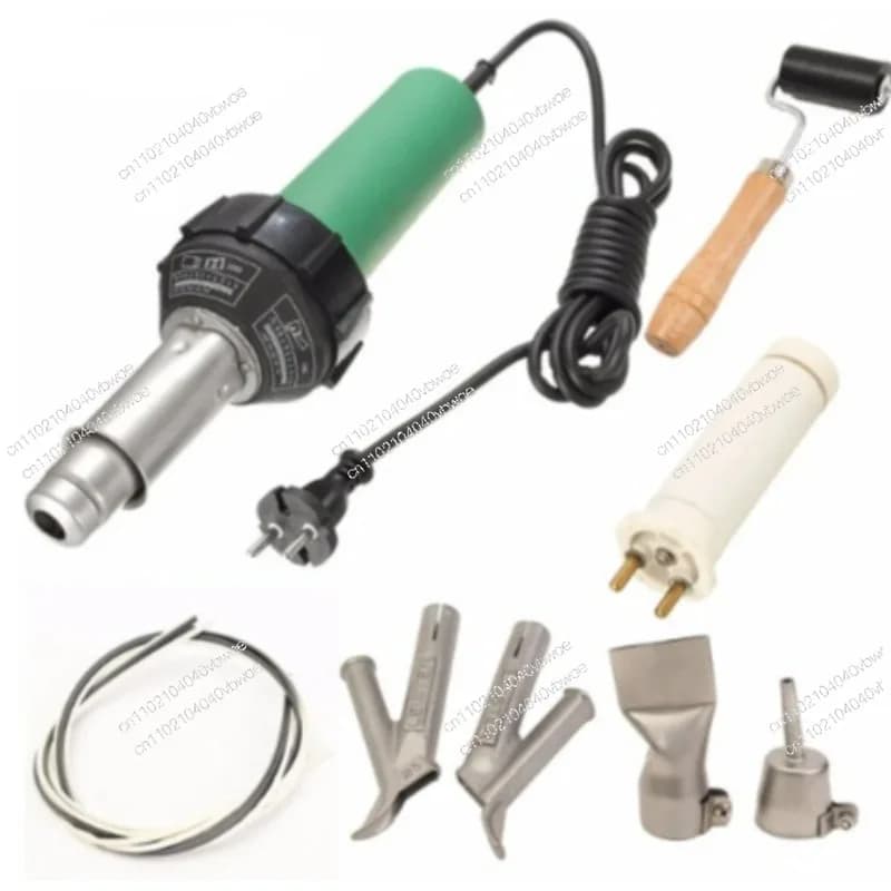 1600W plastic welding heat gun with 2 quick soldering nozzles and extra HE welding rods