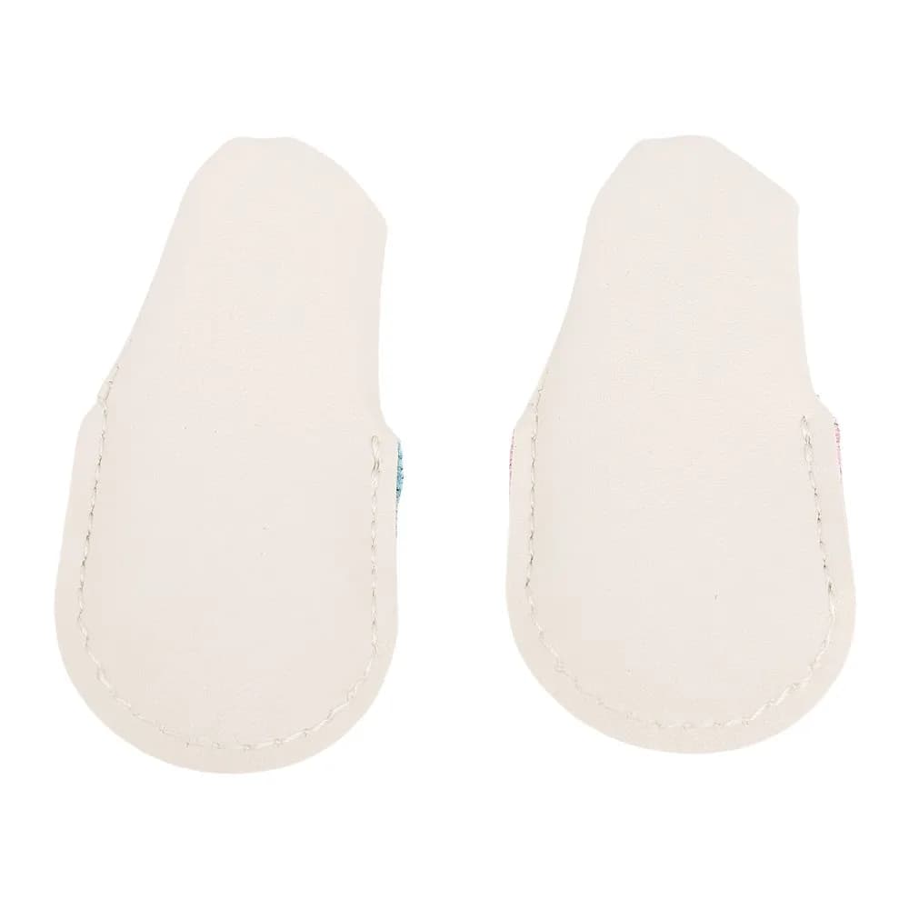 2pcs Portable Elastic Leather Finger Cots Breathable Finger Protectors Thimble Covers For Embroidery