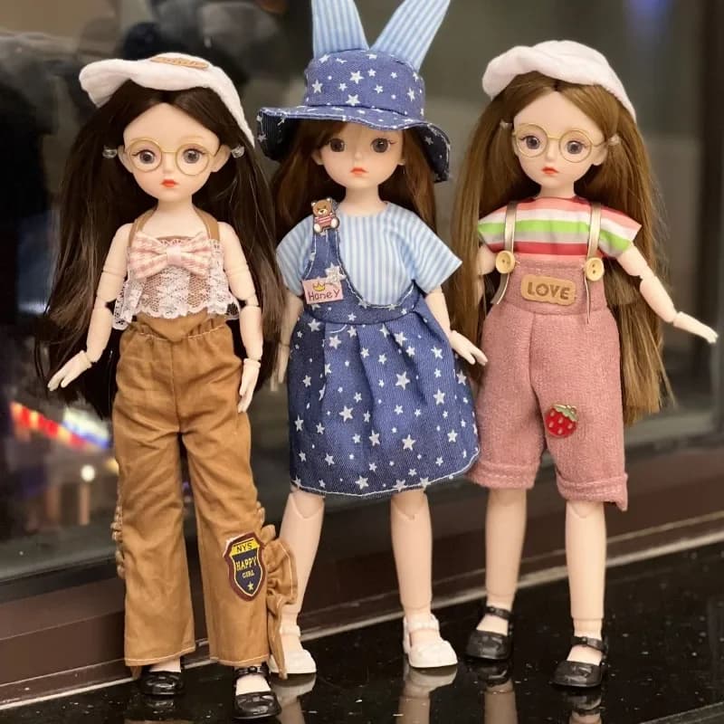 11 pollici 20 giunti nuova celebrità di Internet 6 minuti bambola ragazza principessa vestiti per bambini giocattolo bambola Bjd set completo bambola snodata