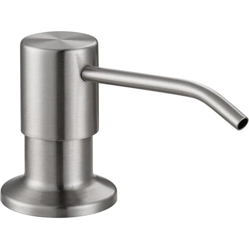ABVG-Large 17 Ounce Soap Bottle With Easy Top Refill Design, Built-In Kitchen Sink Soap Dispenser Stainless Steel Pump Head