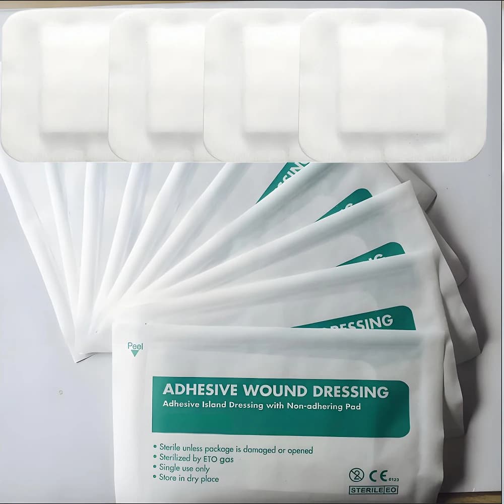 Bende mediche di grandi dimensioni Adesivo di primo soccorso Emostasi Gesso Monouso Non tessuto Accessori per la cura delle ferite Bende di garza