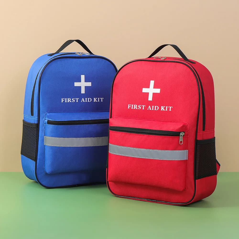 Zaino multifunzionale per kit di pronto soccorso con striscia riflettente Borsa medica di emergenza di grande capacità per zaino di pronto soccorso all'aperto