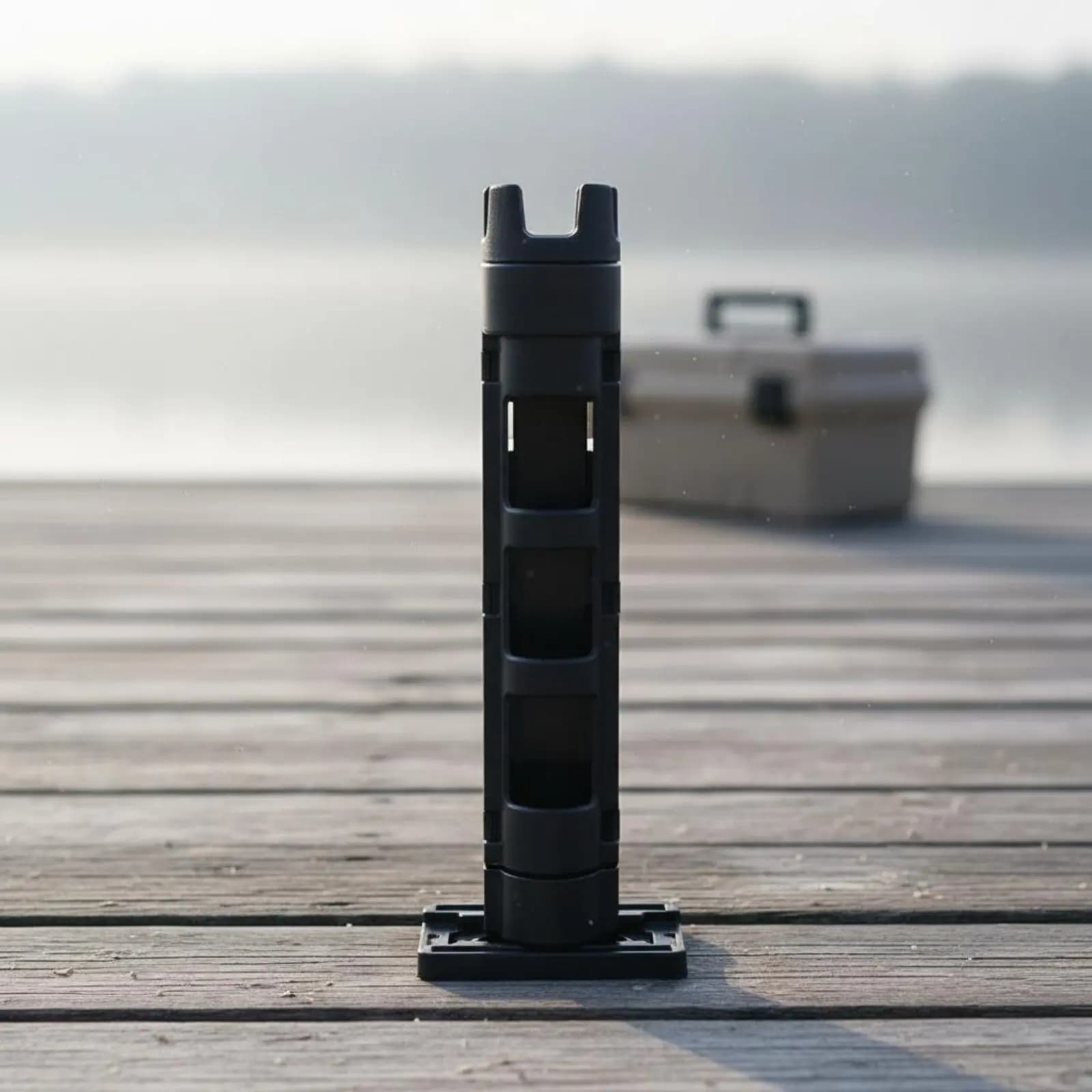 Portacanna da Pesca per Tackle Box, Design Stabile, Tubo Portacanna Verticale, Facile Montaggio, Regolazione a 3 Livelli