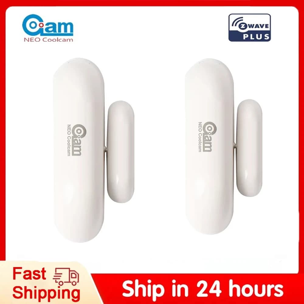 NEO COOLCAM Z-wave Plus Sensore di automazione per porte/finestre Smart Door/Window Contact Serie Z wave 300 500 compatibile con Smartthings EU 868.4MHZ
