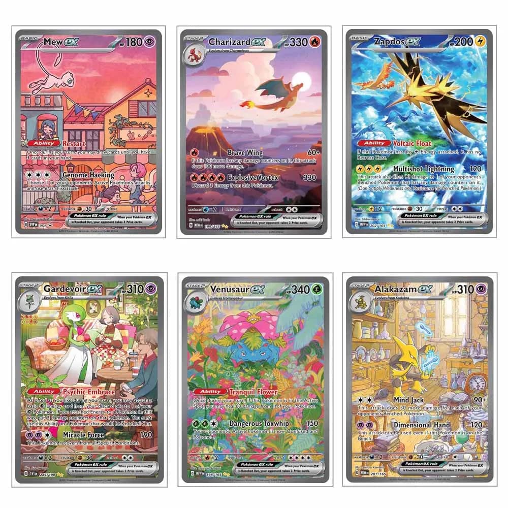 Pokemon Anime Venusaur Charizard Blastoise Alakazam Zapdos Altaria Mew Gardevoir Carta Acrilica Fai Da Te Carte Da Gioco Acriliche Giocattoli