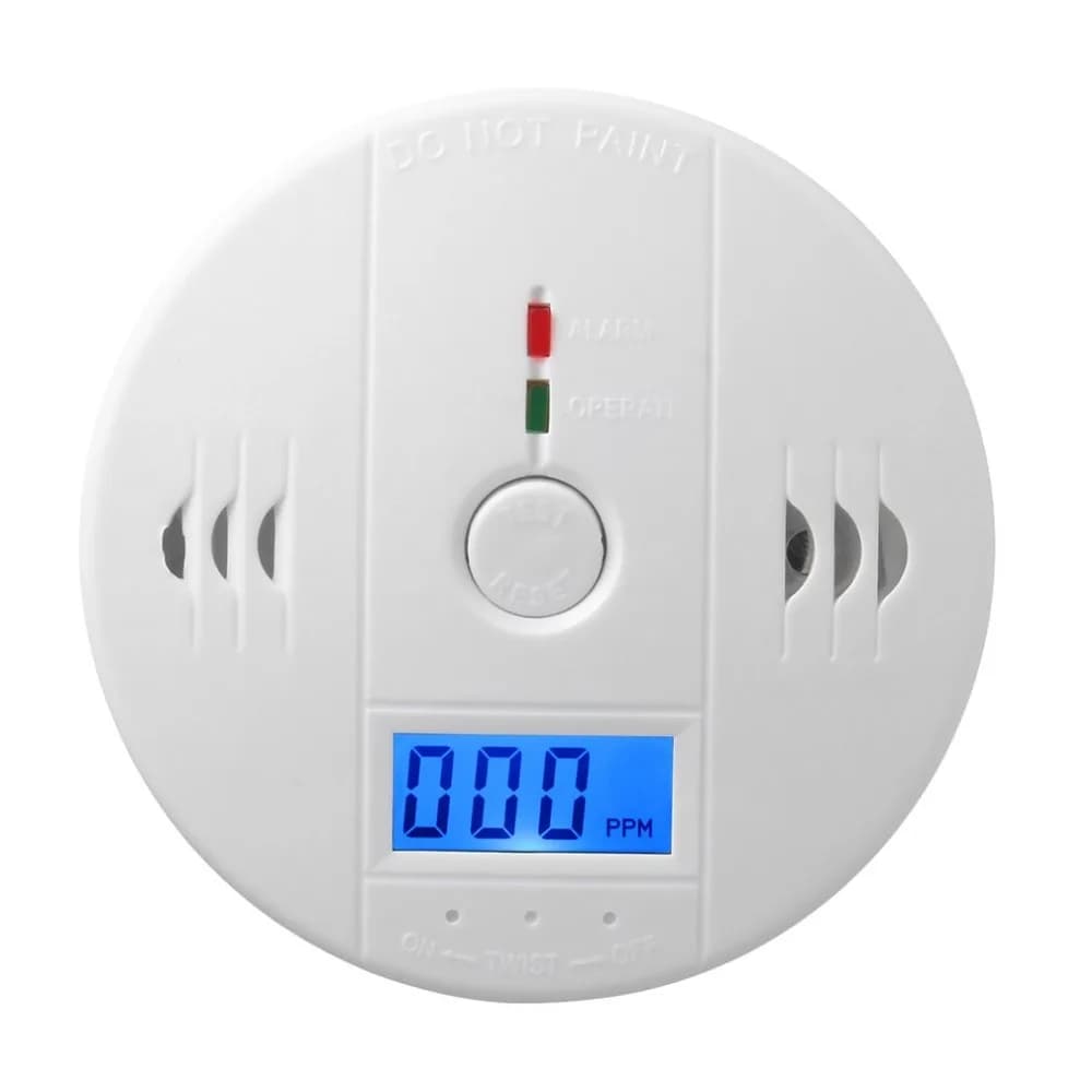 Rilevatore sensore CO2 domestico sensibile Rilevatore di allarme di avvertimento sensore di gas di fumo avvelenamento da monossido di carbonio CO wireless Indicatore LCD
