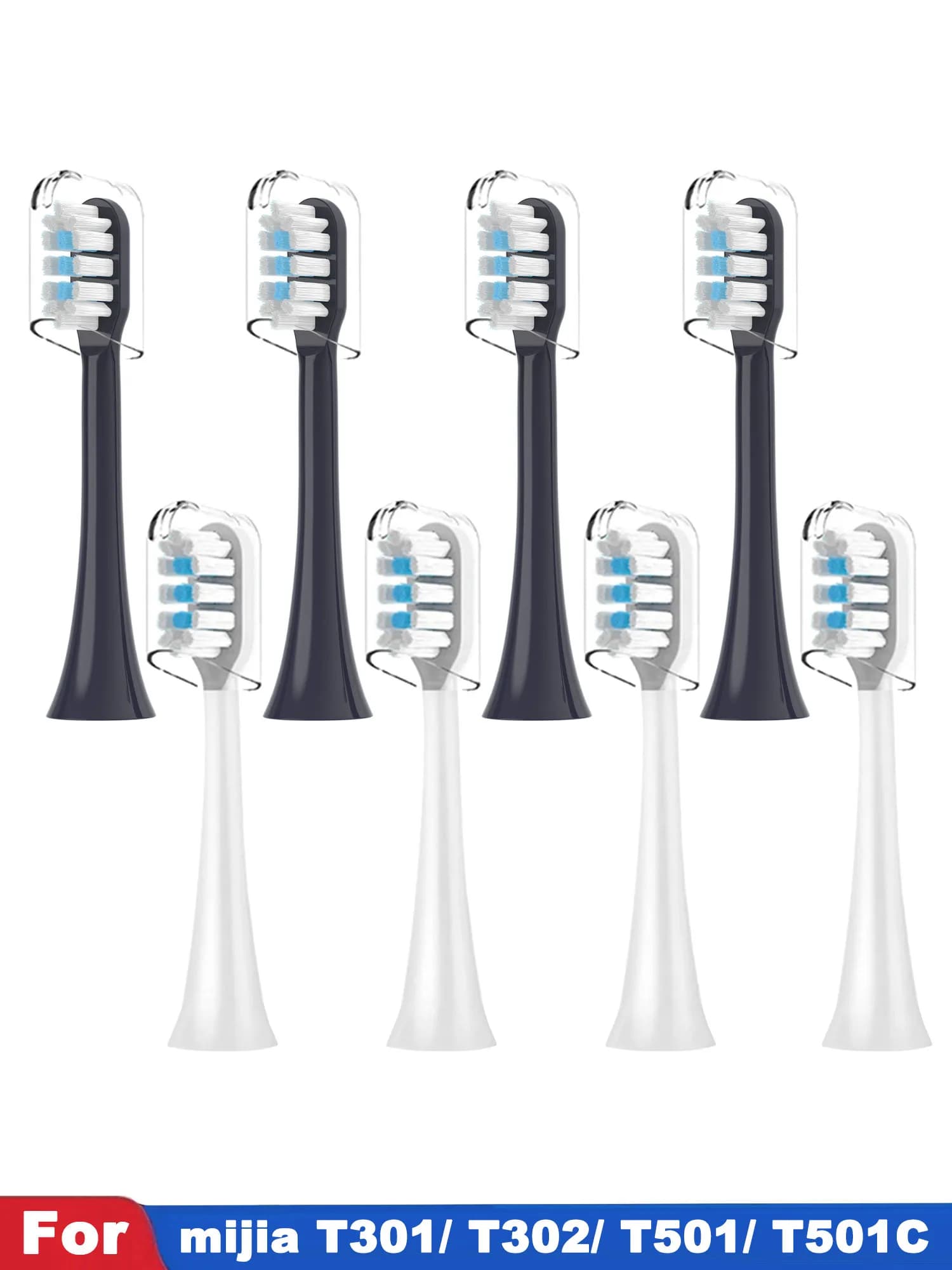 4PCS Replacement heads for electric toothbrush for Xiaomi Mijia T301 T302 T501 T501 T501C Soft bristles
