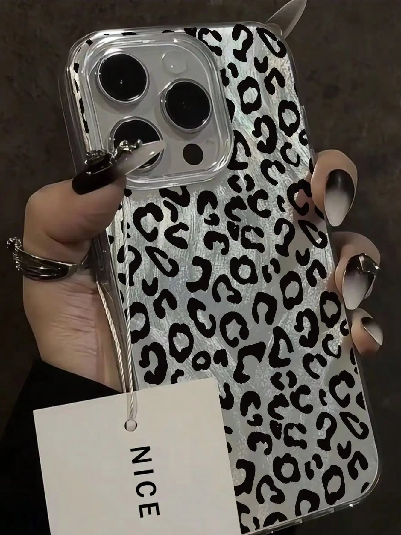 Leopard Love Point Print Phone Case For iPhone 17 Air 16 15 14 13 12 11 17 Pro Max X XR XSMax 7 8 Plus Shockproof Hard Cover