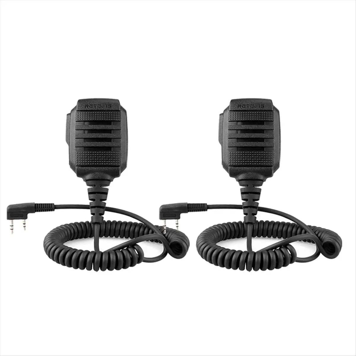 RETEVIS HK006 IP54 Microfono Impermeabile Walkie Talkie Microfono Tangenziale Altoparlante a Spalla PTT per Baofeng UV-5R UV82 RT62