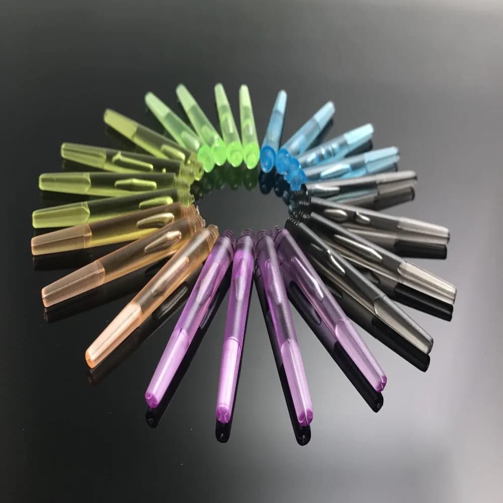 Accessories Dart Tip Replacement 45mm/35mm Darts Shafts with Stainless Steel O Ring Transparent Dart Stems 4.5mm Screw Thread