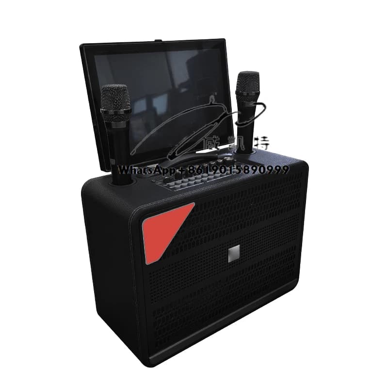 Macchina karaoke portatile per Smart TV e Home Theater Wifi Blue Tooth Altoparlante touch screen HD da 21''