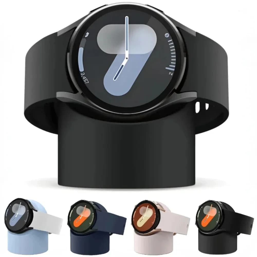 Silicone Charging Seat for Samsung Galaxy Watch 7/6/5 40mm 44mm Ultra 8 47mm Charger Stand Convenient Watch 6 Classic 47mm 43mm