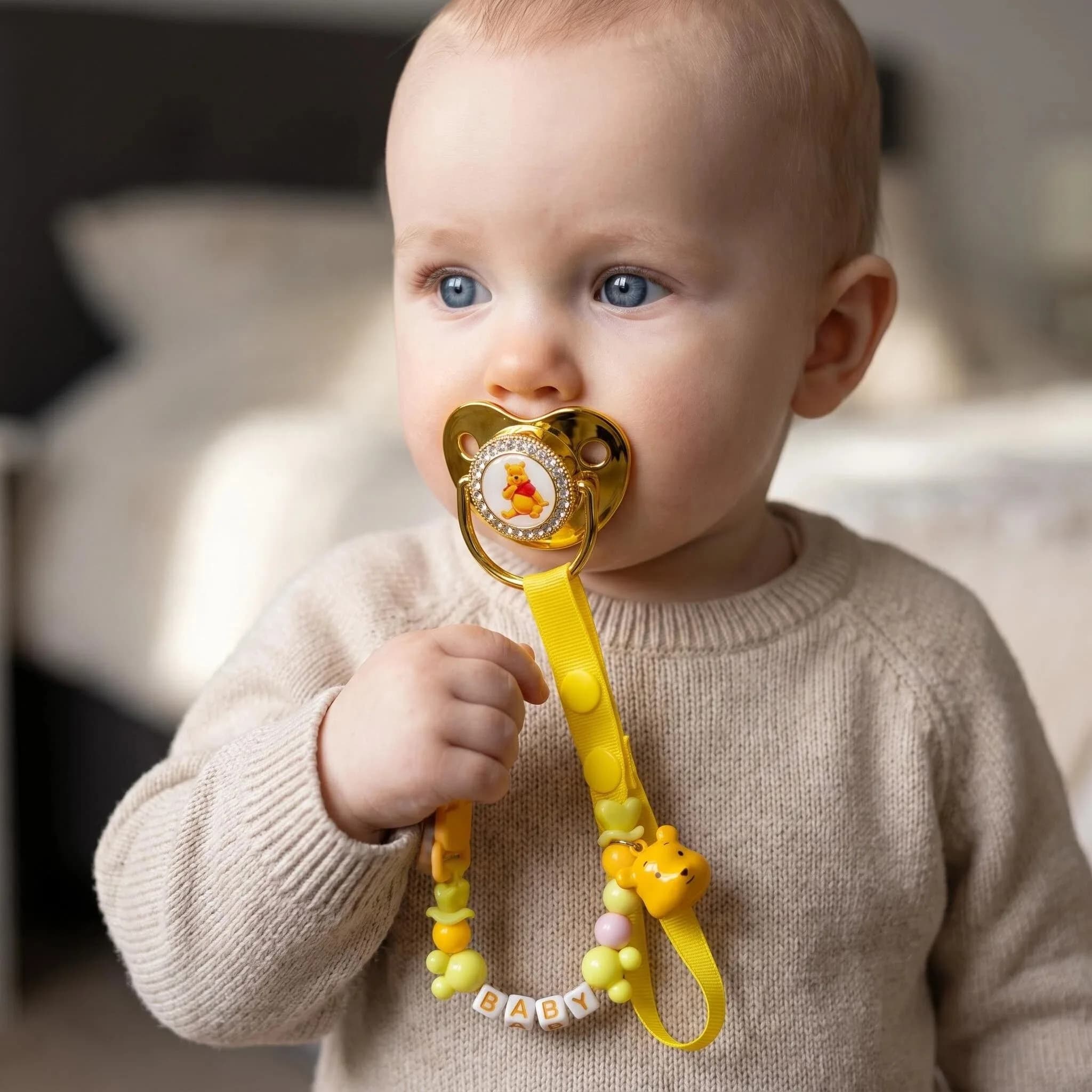 Personalized Engraved Name Pacifier With Matching Custom Pacifier Clip Food Grade Silicone Newborn Baby Soother Set Custom