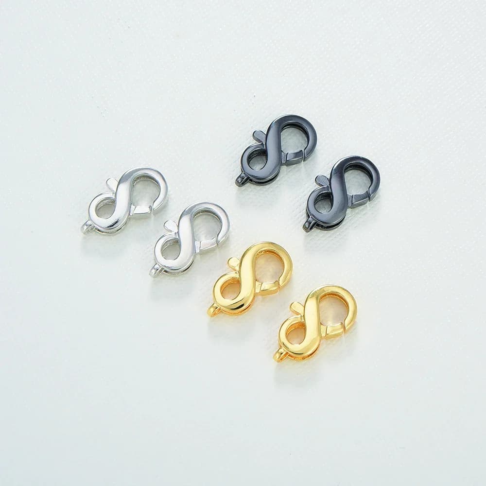 Metal Plating Lobster Clasp DIY Earrings Necklace Chains for Jewelry Making Spring Hook Charm Bracelet for Women Bulk Wholesale