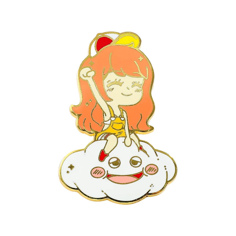 Spilla in metallo smaltata a tema anime, simpatico personaggio dei cartoni animati, distintivo da risvolto per zaino e giacca, regalo per i fan degli anime