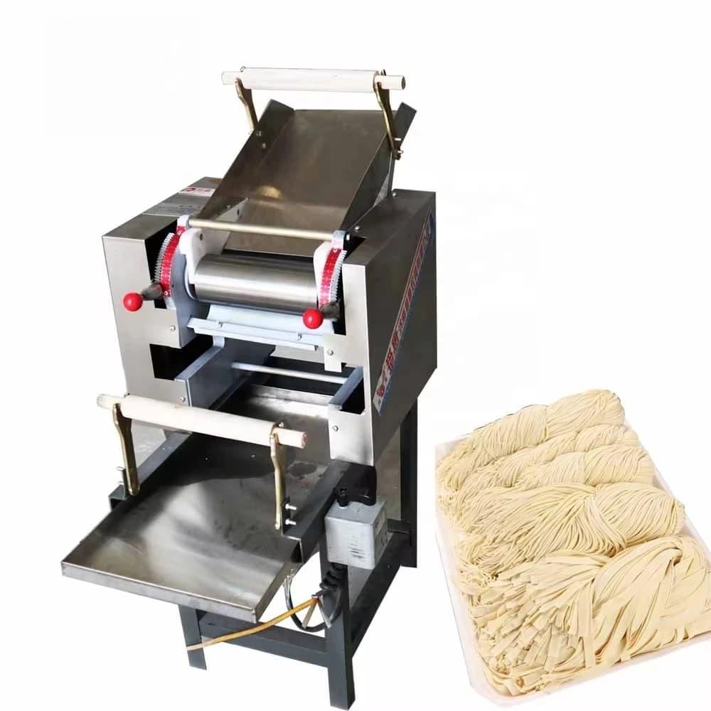 Prezzo basso Attrezzatura semiautomatica per la produzione di noodle freschi Tagliatelle rotonde commerciali che producono macchine per pasta industriale automatica cinese