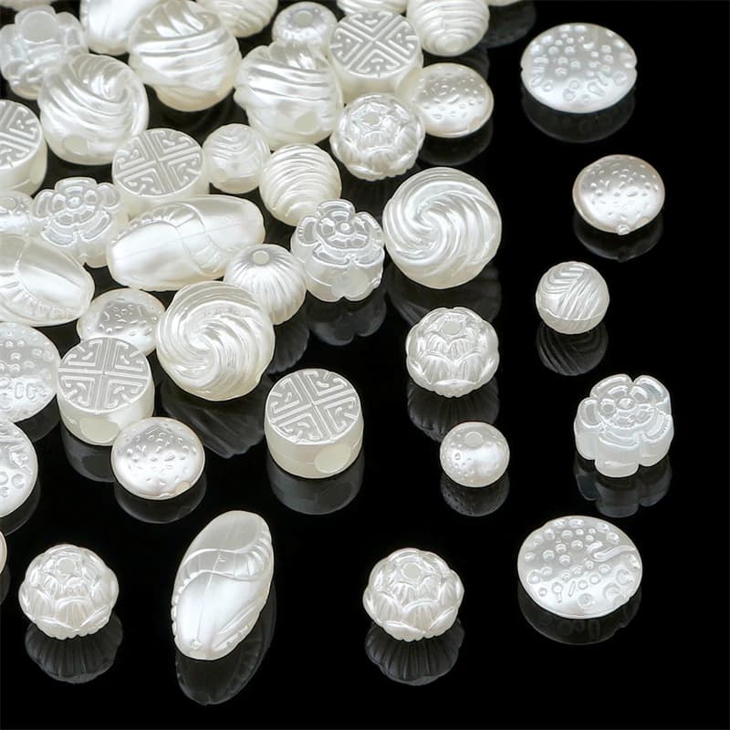 Perle di perle irregolari in ABS forme miste perline acriliche per fermaglio per capelli collana braccialetto orecchino gioielli fai da te che fanno accessori artigianali