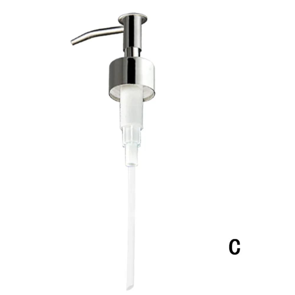 Dispenser per sapone liquido con pompa, testina di ricambio per dispenser di sapone liquido, pompa per lozione e shampoo, accessori per il bagno