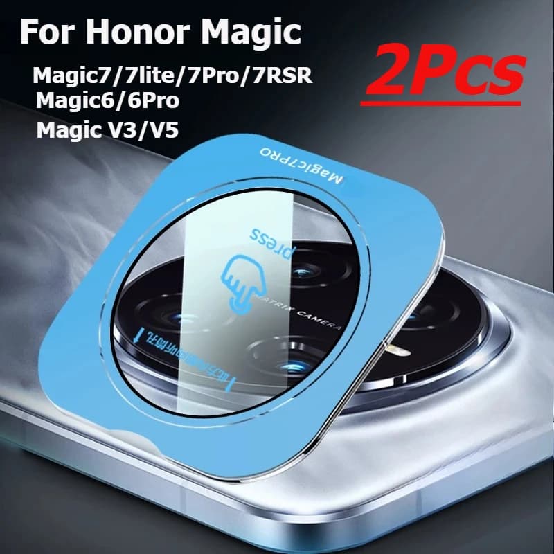 2 pcs tempered glass for rear camera for Honor Magic 7 Lite 7RSR 6 Pro 7Pro V3 V5 protective cover for back camera lens