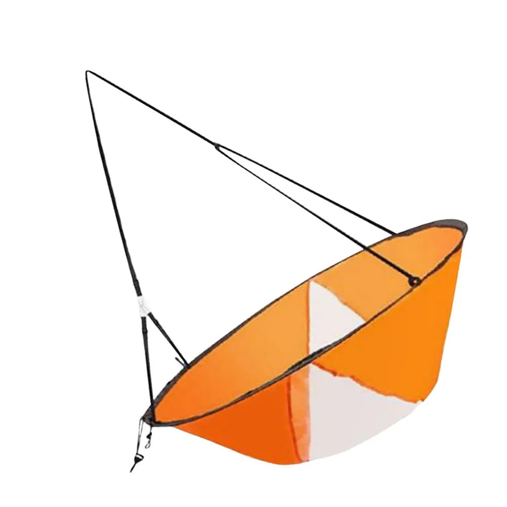 Vela Pieghevole per Kayak Arancione 108cmx108cm Scout Downwind, Vela Portatile per Canoa con Finestra Trasparente, Accessori Kayak Anti-UV