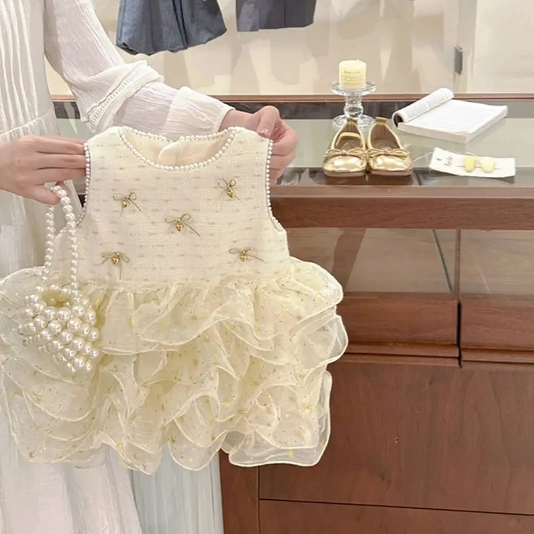 The sweet and adorable princess is back! Scent Princess Gonna for Baby Winter Dress for One Year Kids Dress